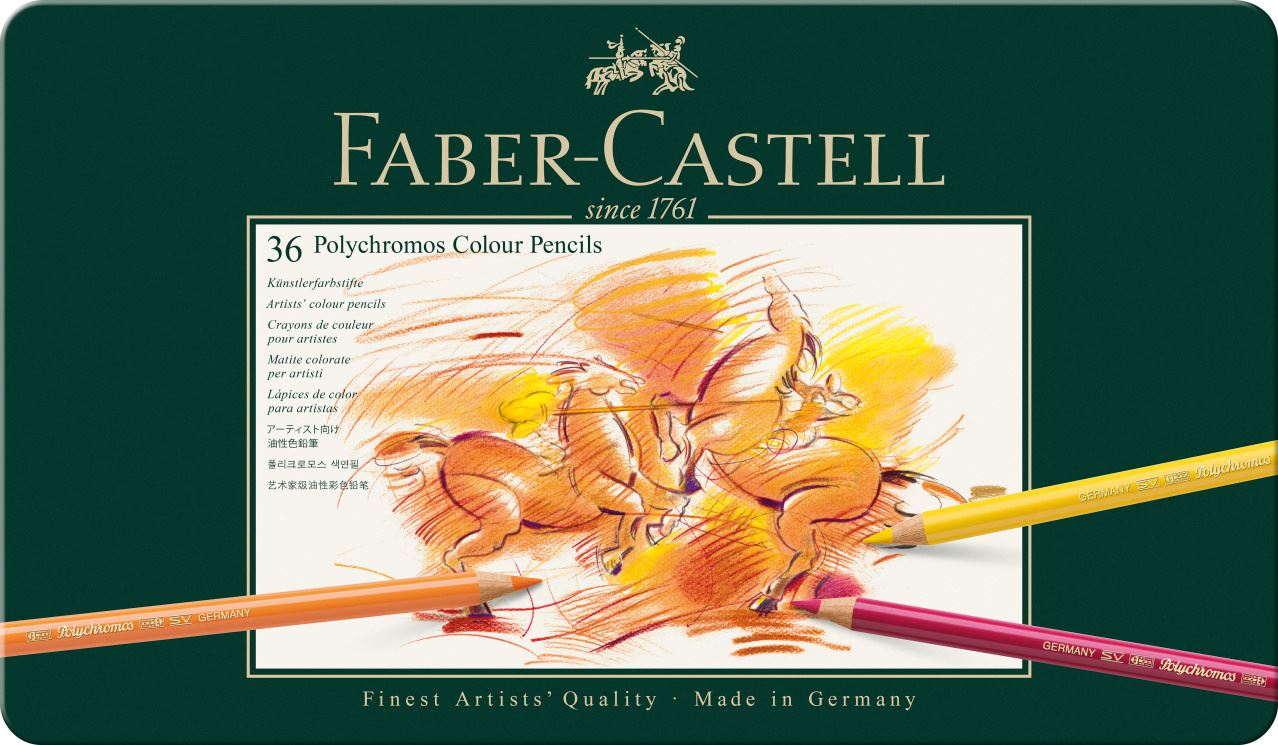 Faber-Castell - Polychromos Farbstift, 36er Metalletui