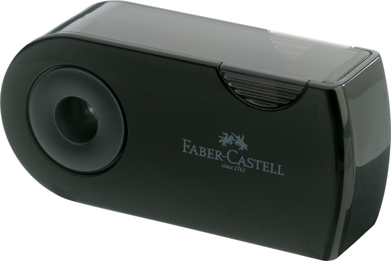 Faber-Castell - Sleeve Doppelspitzdose, schwarz