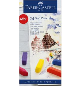 Faber-Castell - Softpastellkreiden mini, 24er Etui