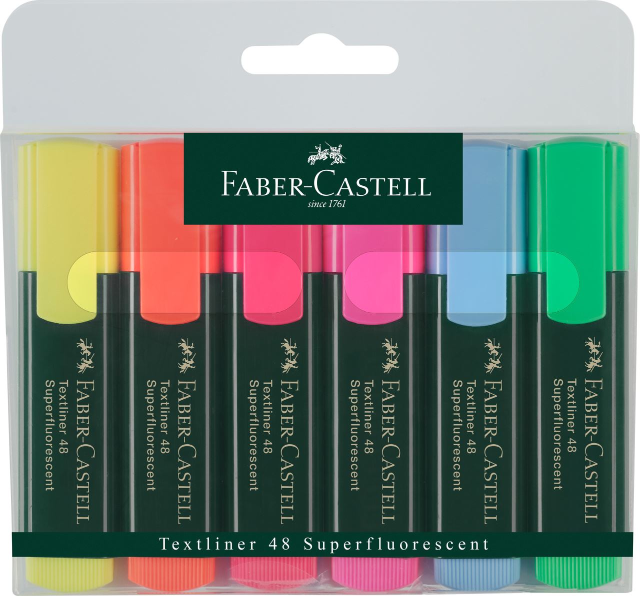 Faber-Castell - Textliner 48 Superfluorescent, 6er Etui