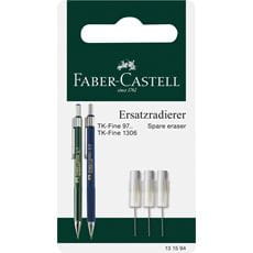 Faber-Castell - TK-Fine Ersatzradierer Druckbleistift, 3er Set